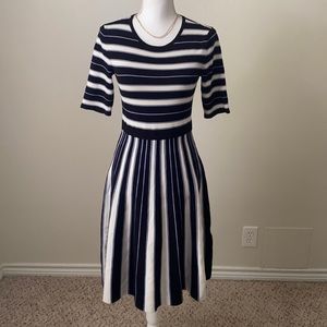 Hobbs London Striped Short Sleeve Dress US Size 6
